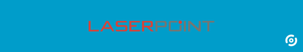 logo laserpoint sur fond bleu optoprim