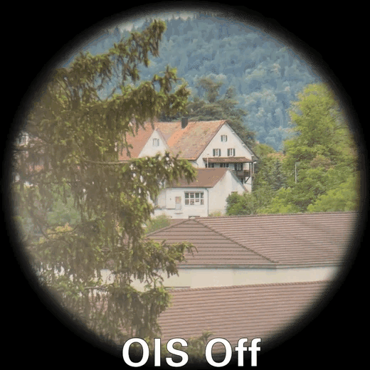 stabilisation optique vue on off optical stabilization effect